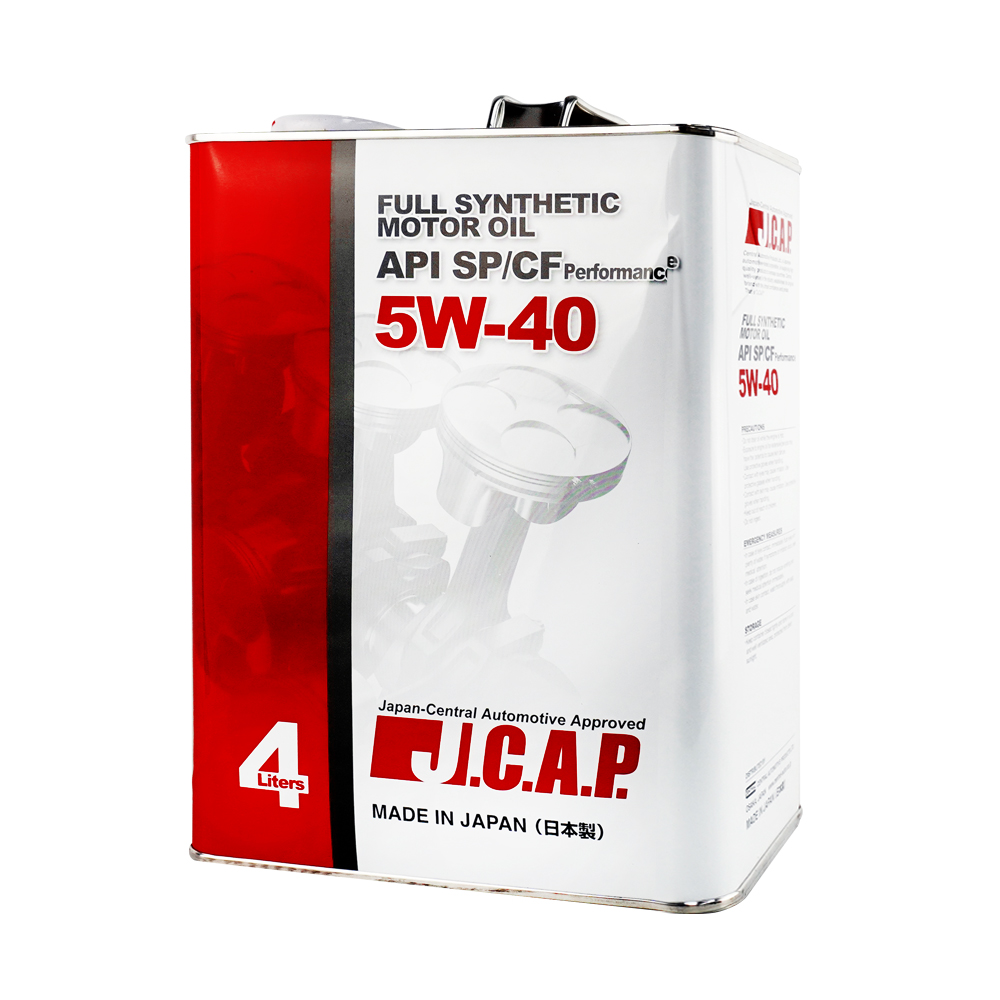 【J.C.A.P.】 SP/CF 5W-40 Performance 100%日本製全合成機油 4L